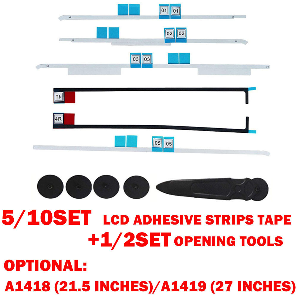 5/10x For iMac 2012-2015 LCD Screen Adhesive Strip Sticker Tape Kit A1419  A1418