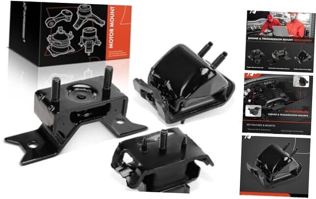 3PCS Engine Motor Mount and Transmission Mount Set Compatible with Ford