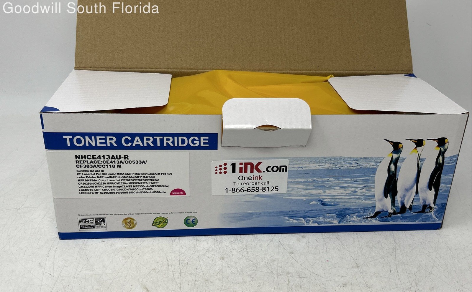 Magenta Toner Cartridge NHCE412AU-R Compatible For HP & Canon Ink Untested