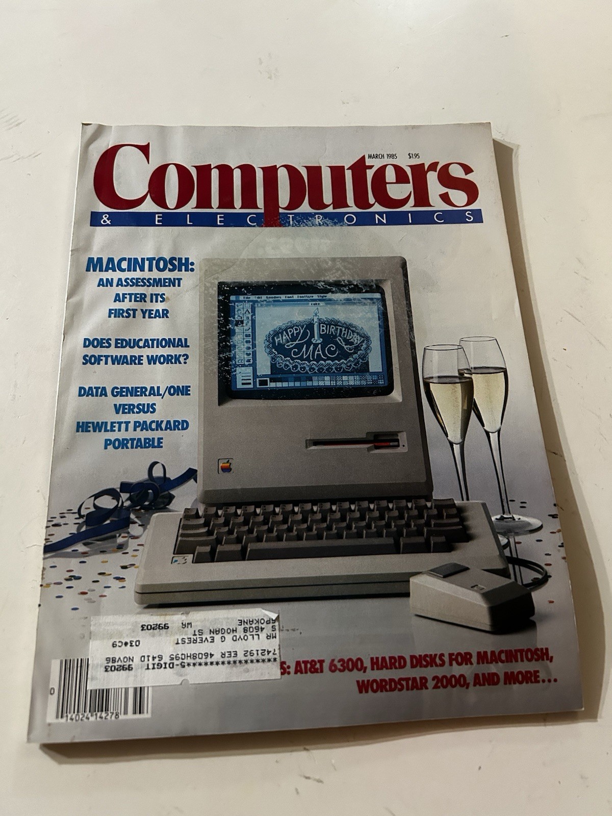 Computers & Electronics Magazine March 1985 Apple Macintosh First Year Vintage