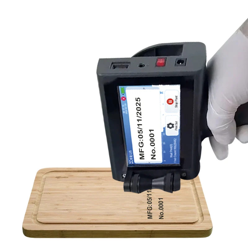 12.7mm Handheld Inkjet Printer Prints Batch Number and Expiry Date on Boxes