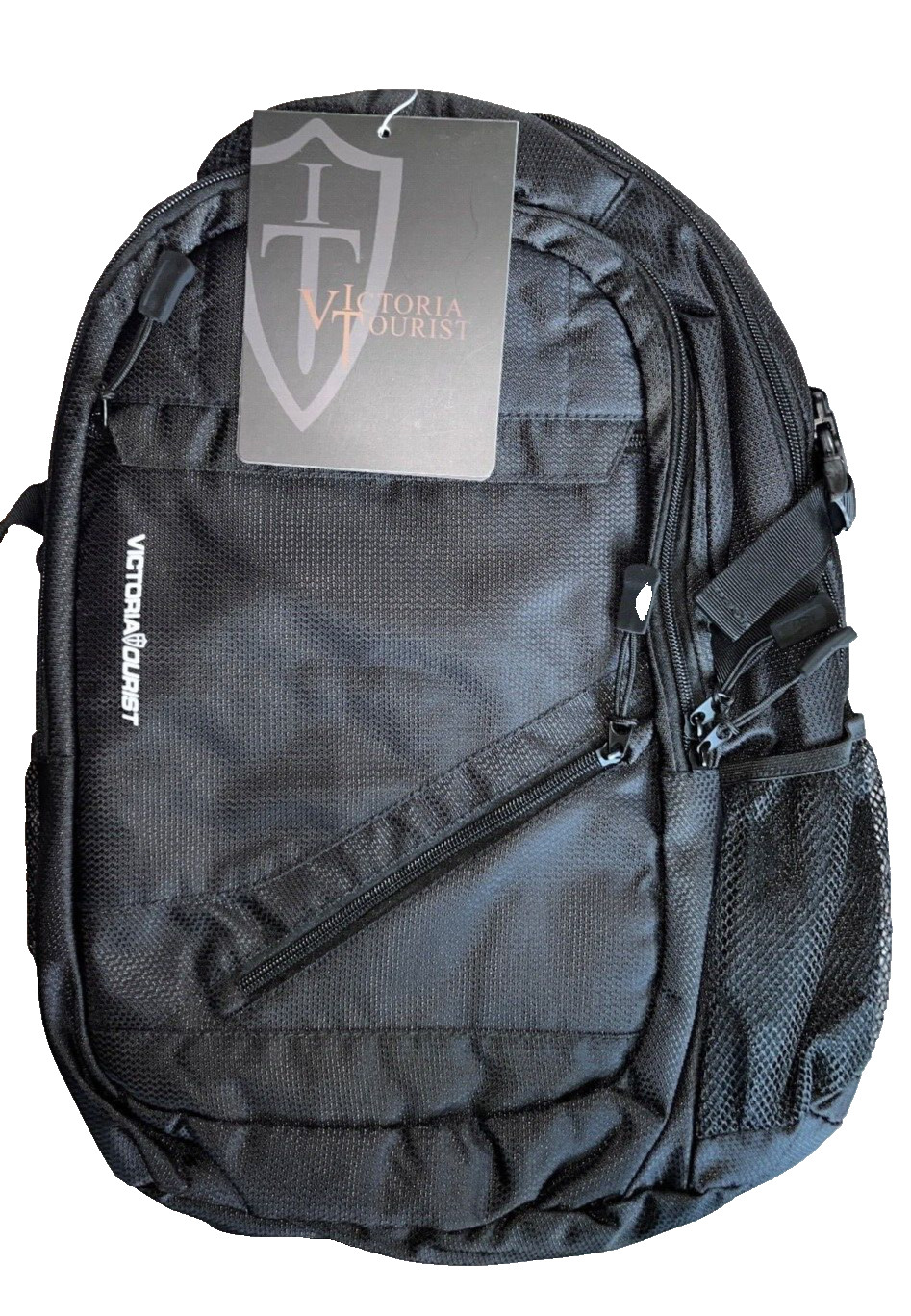 Black Backpack 15.6" Laptop Bag Travel Rucksack School Book-bag Lightweight