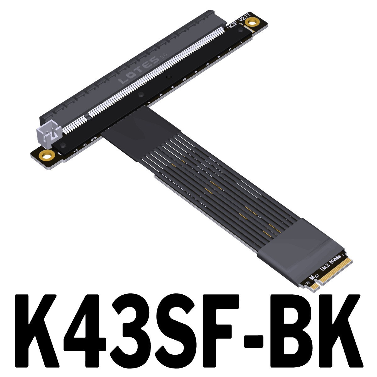 ADT M.2 Ngff NVMe to PCIe 5.0 X16 STX Onboad Video Extension Cable Support Gen5