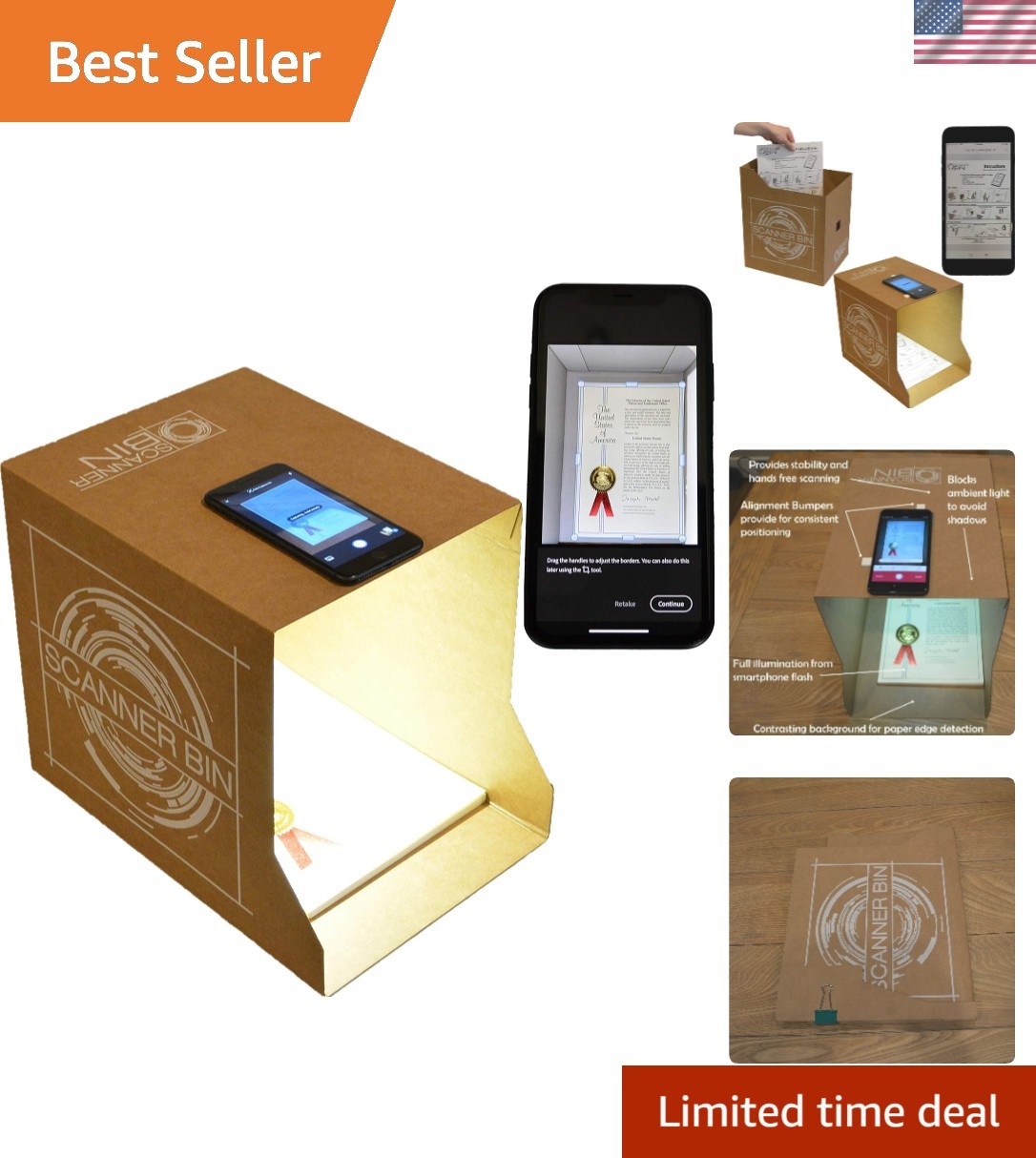 High-Performance Wireless Scanner - Simplified Scanning for All Users, 9" x 13"