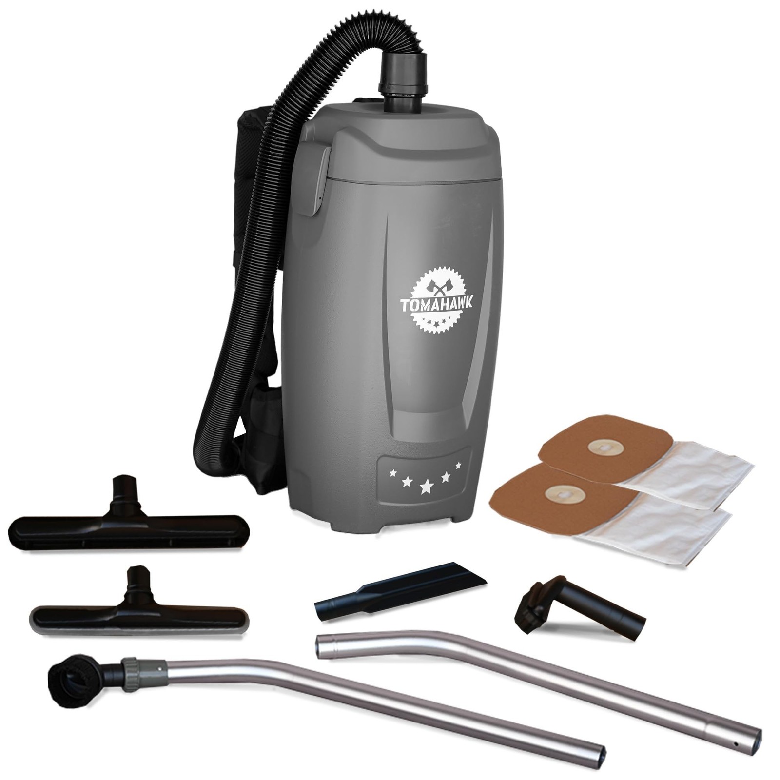 Tomahawk Power Electric Backpack Vacuum 6 qt Lightweight Commercial High-Perf...