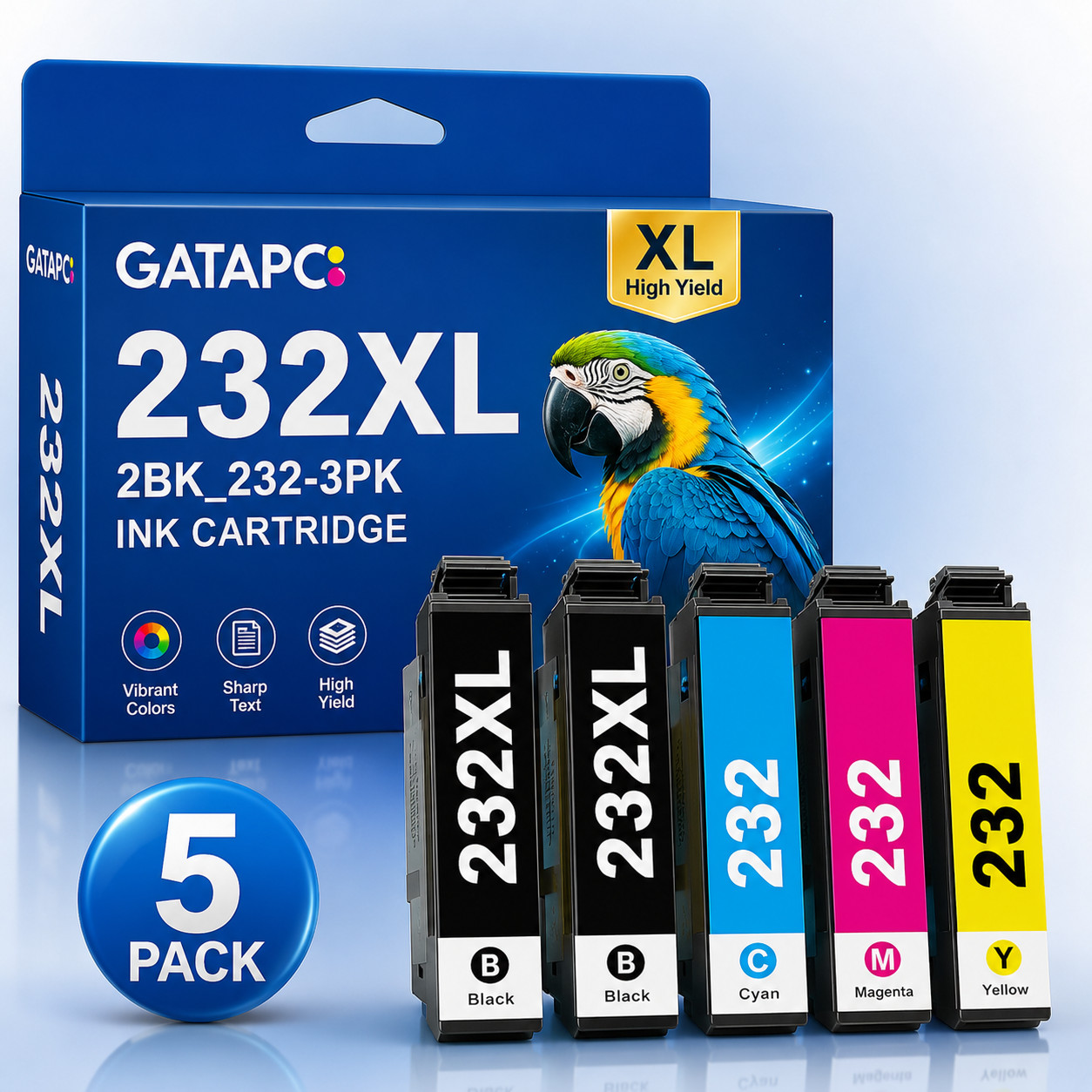 232XL-2BK＋232-3PK Compatible Ink Cartridge for XP 4200 4205 WF2930 2950