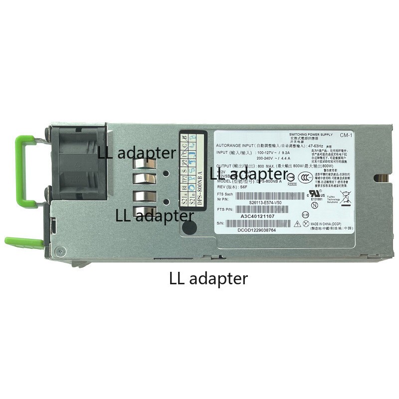 For Fujitsu RX300 RX200 S7 DPS-800NB A S26113-E574-V50 Server Power Supply 800W