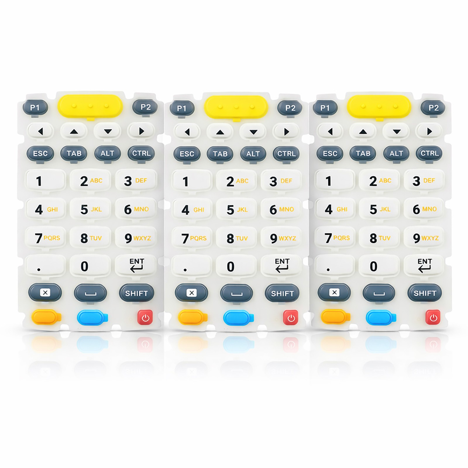 3Pcs 29-Key Rubber Keypad Replacement for Zebra Symbol MC3300 MC330K/L/M MC33