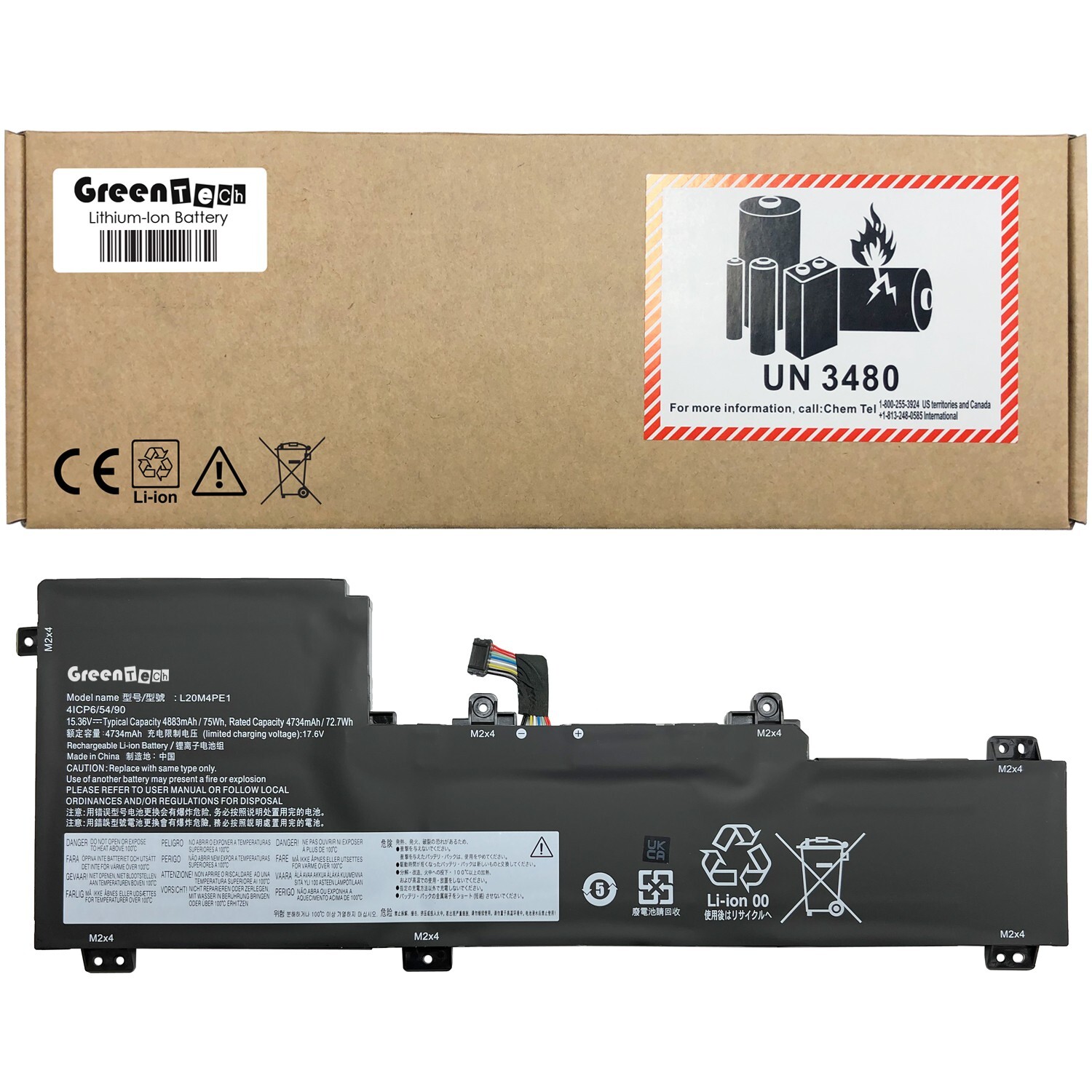 GREENTECH L20M4PE1 BATT FOR LENOVO IDEAPAD 5 Pro 16ARH7 SLIM 7 16ARH7 SB11B66551