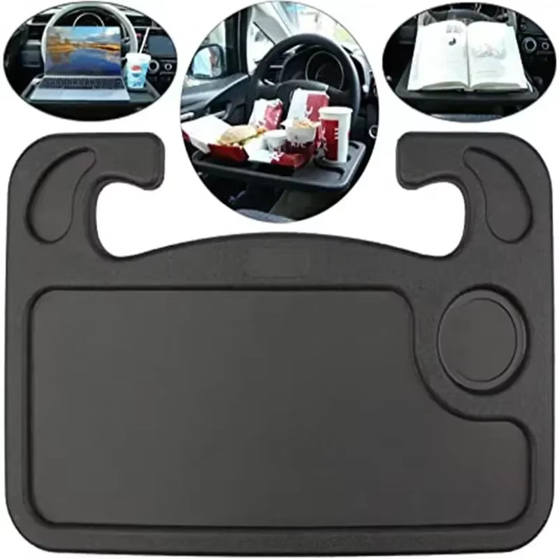 Portable Car Laptop Computer Desk Mount Steering Wheel Table Drink Food Tray