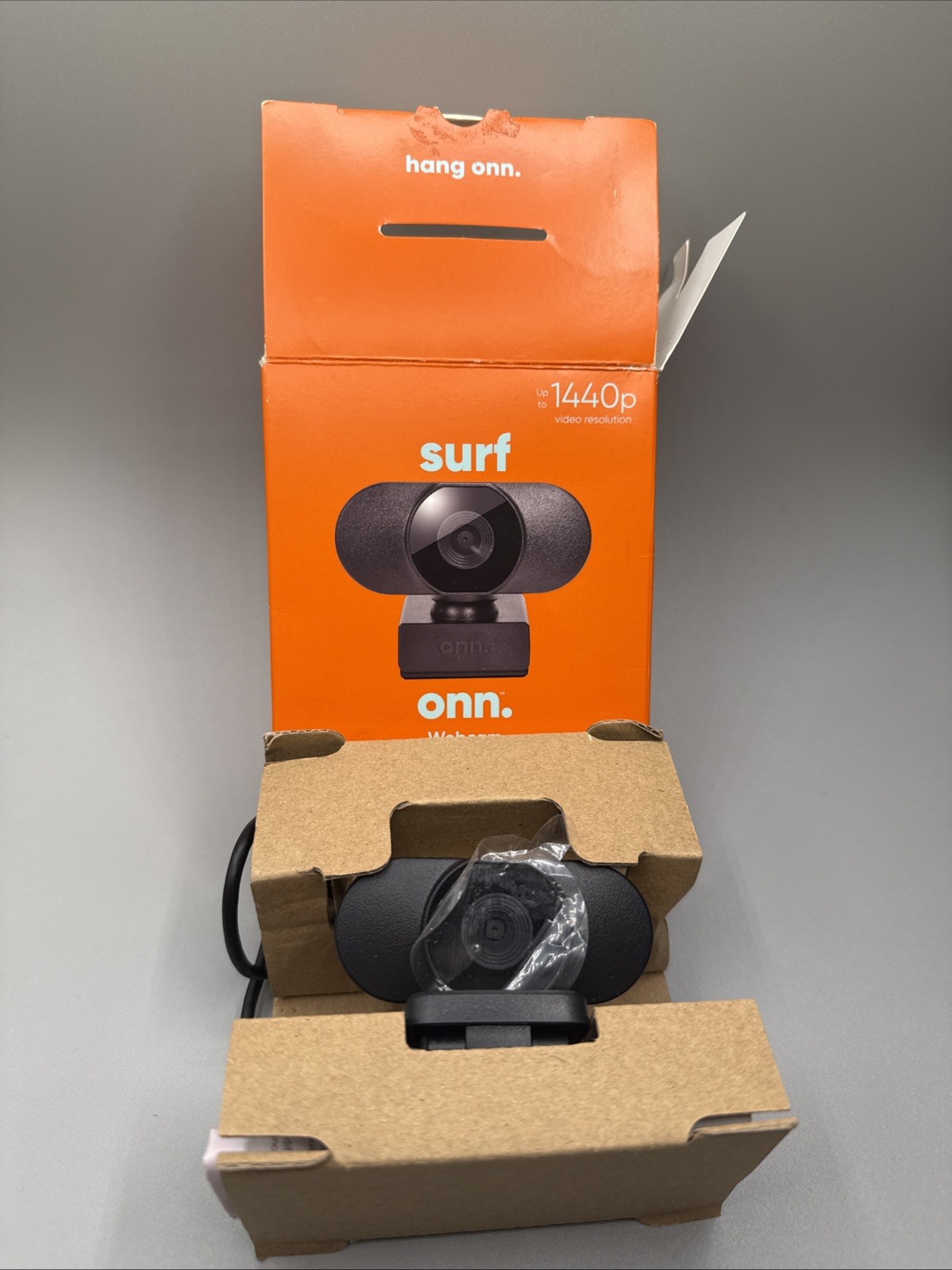 Onn Surf 1440P Webcam with Autofocus & Built-In Microphone -A1