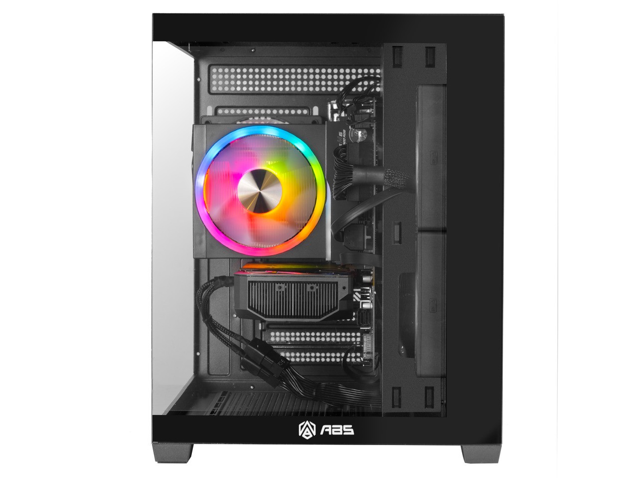 ABS Flux II Ruby Prebuilt Gaming PC - Windows 11 Home - AMD Ryzen 7 9700X - Rade