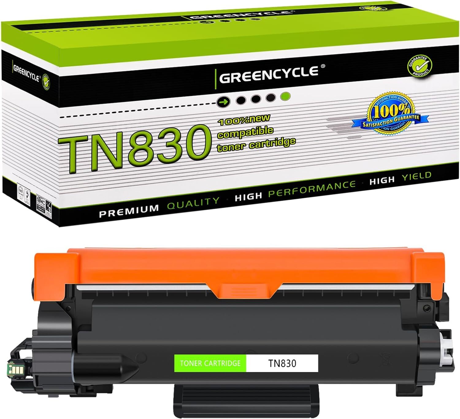1PK TN830 Toner Cartridge Compatible for Brother TN830XL MFC-L2807DW DCP-L2647DW