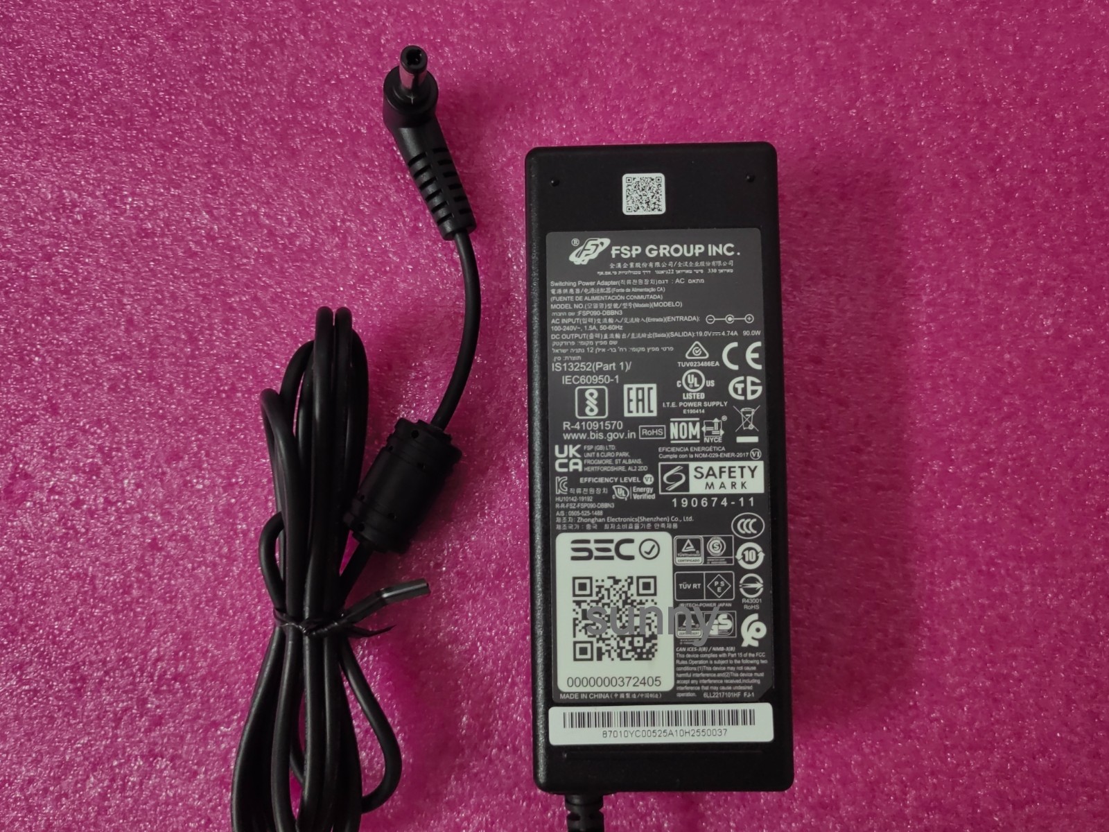 FSP 19V 4.74A 90W FSP090-DBBN3 For MSI CX61 2OD-225UK MS-16GD AC Adapter Genuine