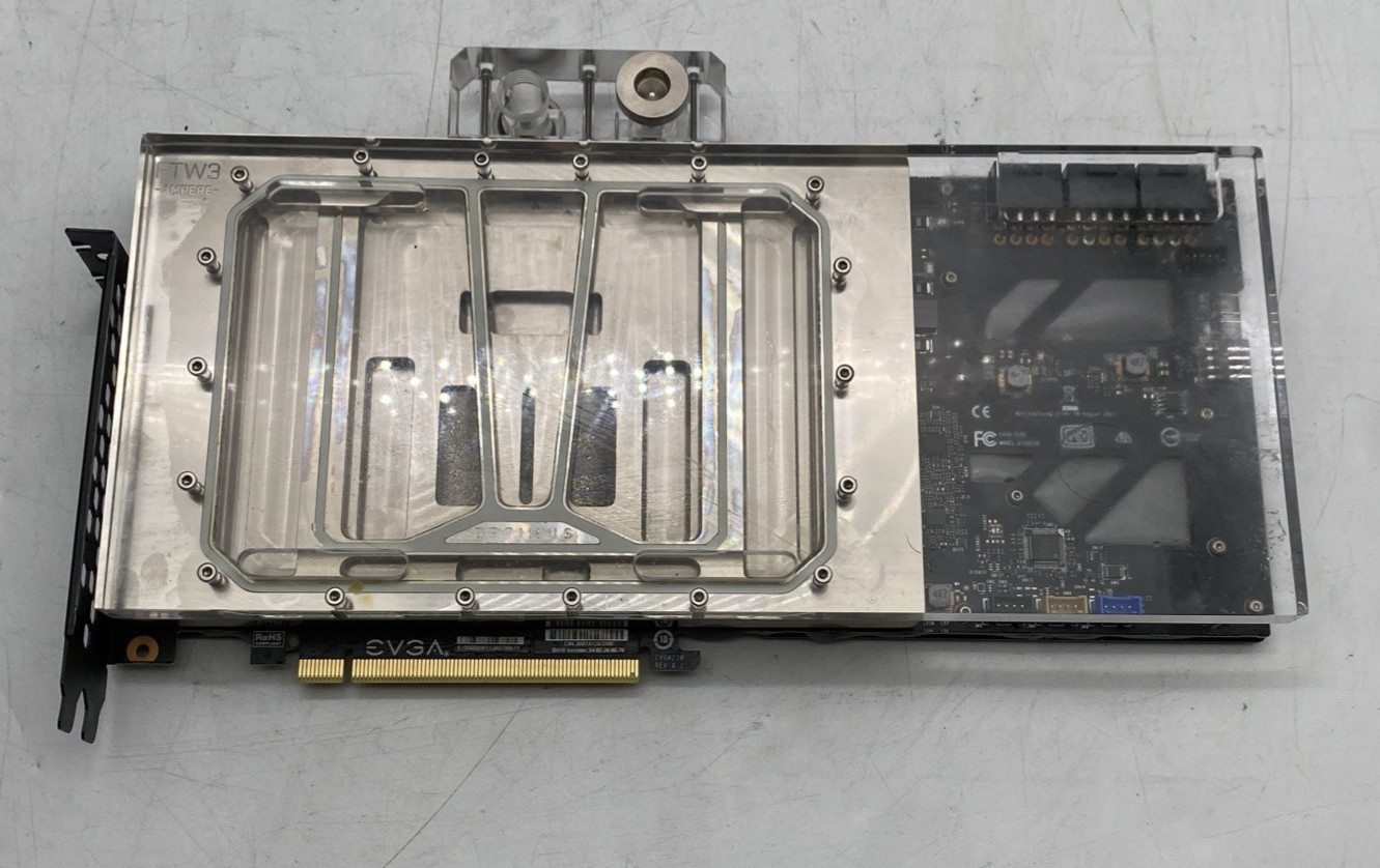 EVGA GeForce RTX 3080 10GB GDDR6X Graphics Card With Water Block