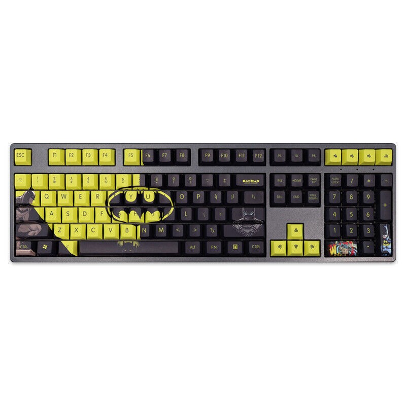Batman PBT 108 Key Cap Keycap Set for Cherry MX Mechanical Keyboard No Keyboard
