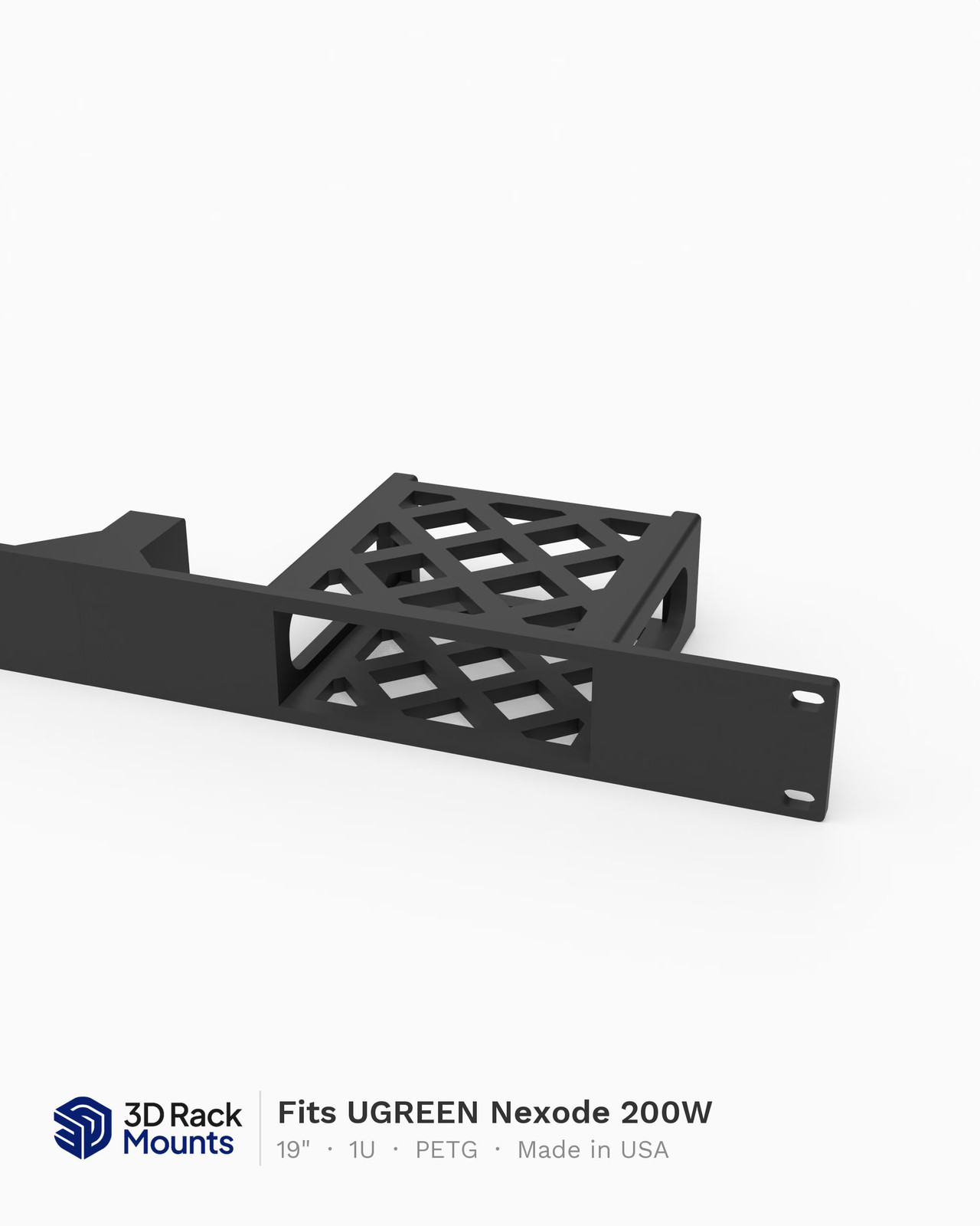 19" UGREEN Nexode 200W 6-Port Charger Rack Mount - 1U (Modular)