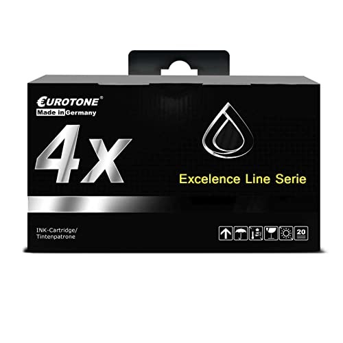Eurotone 4x Toner Cartridge Compatible for Canon PGI2500 + PGI2500BK Black