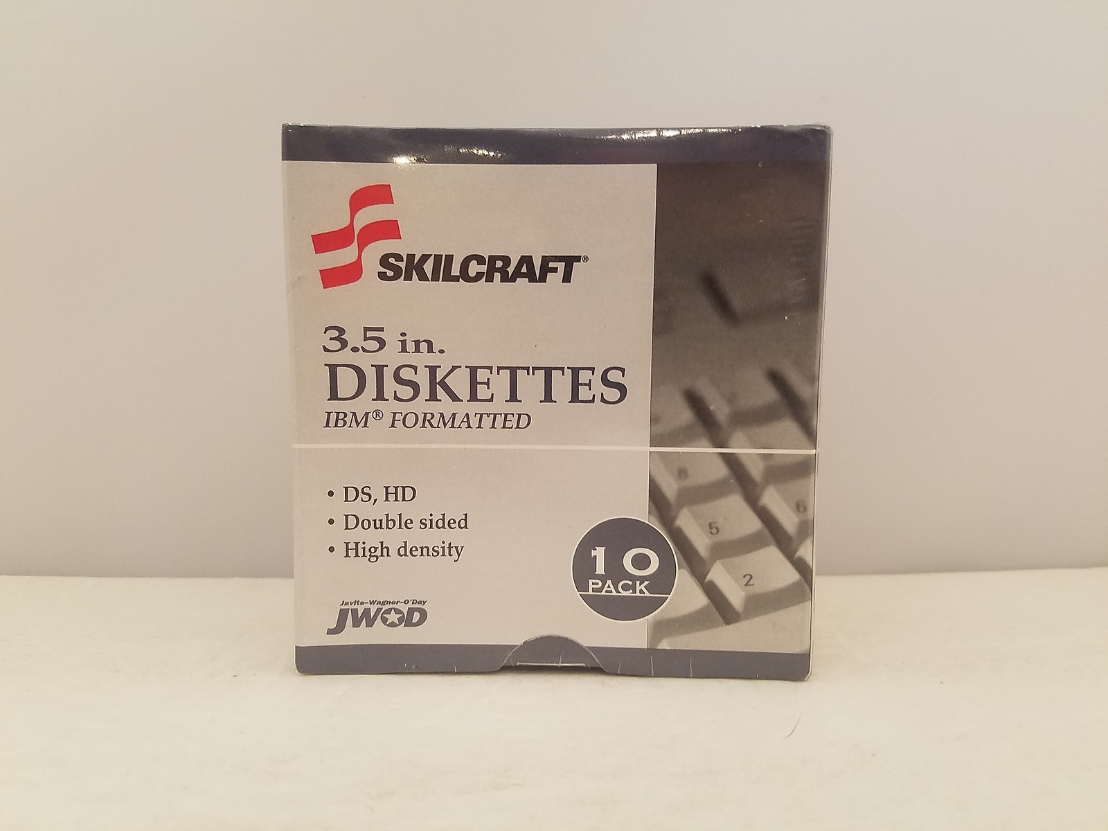 SKILCRAFT 3.5 Inch Diskettes | 10 Pack | IBM Formatted | DS, HD | NEW & SEALED