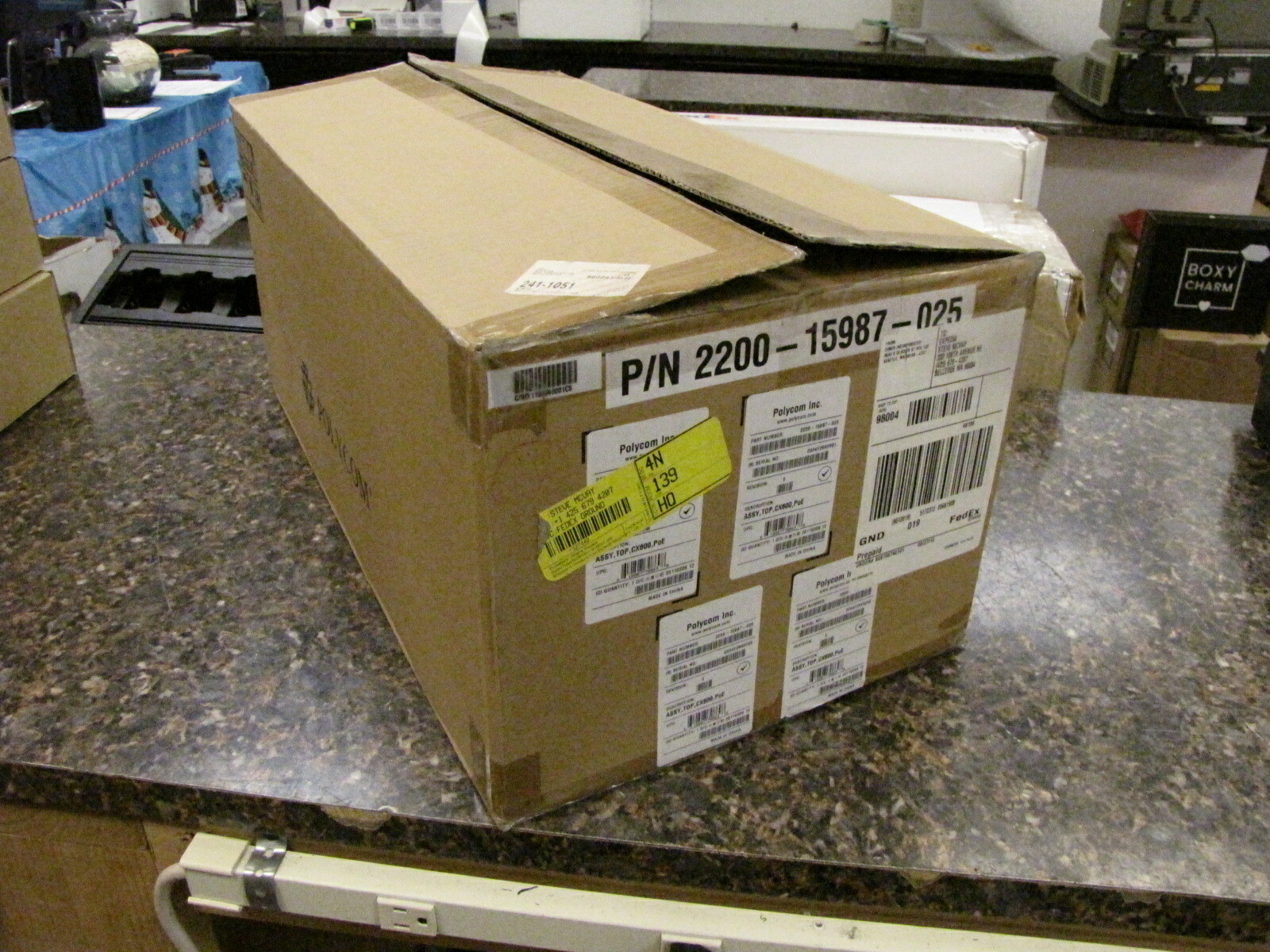 Lot of (5) NEW in box Polycom CX600 PoE Media Phones 2200-15987-025