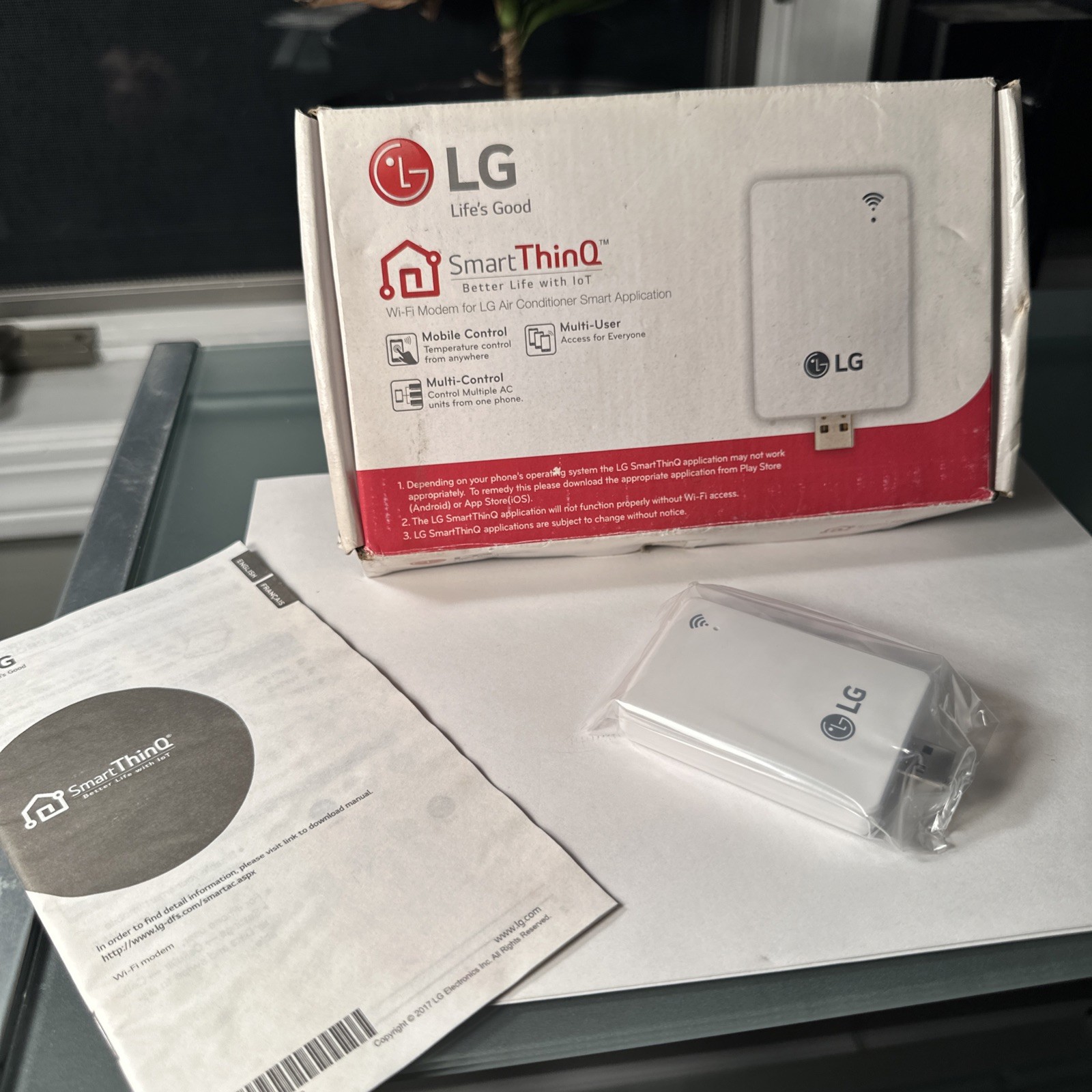 New LG PCRCUDT3 Smart AC Wall Mounted Air Conditioner USB WIFI Modem