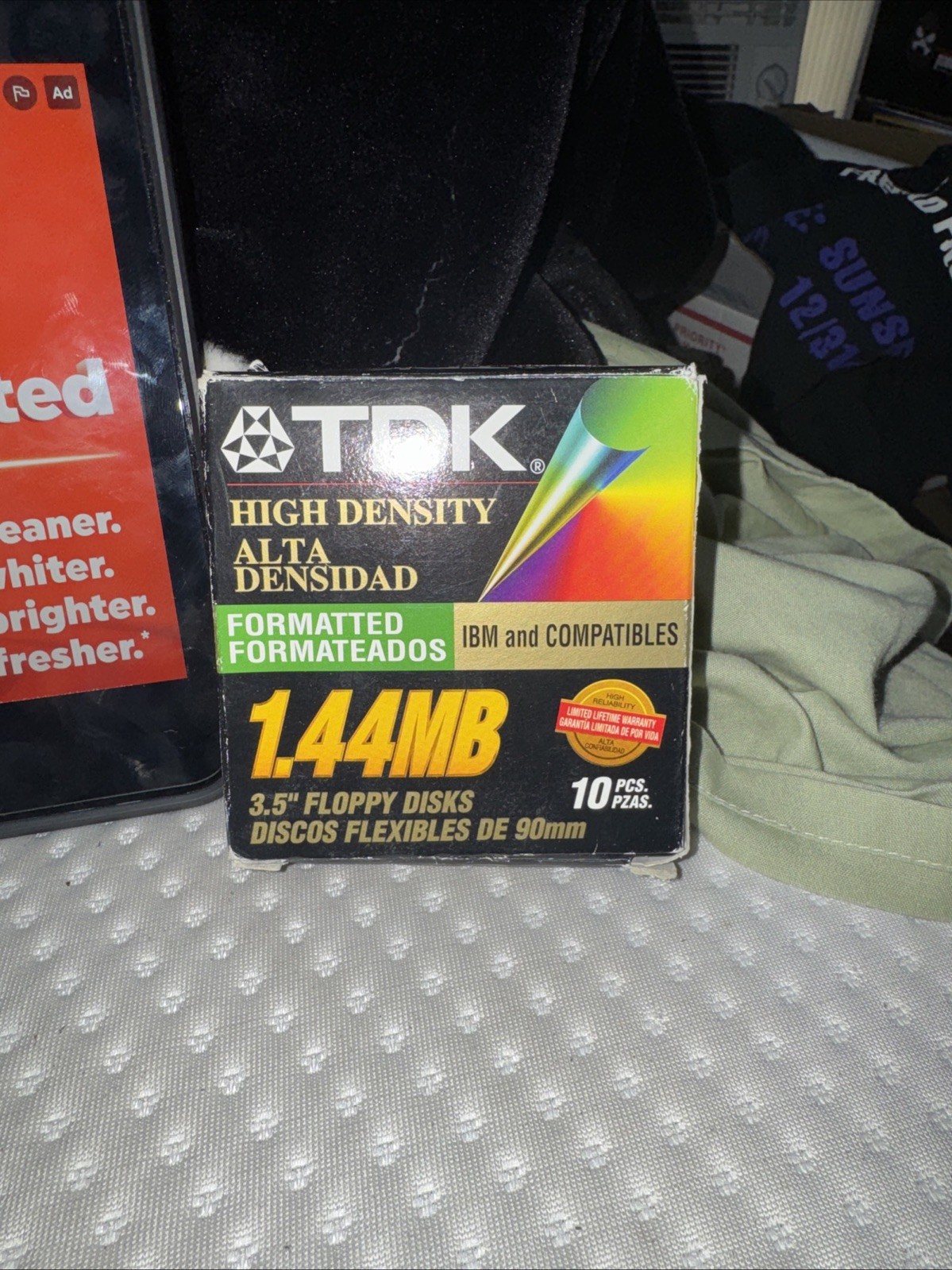 TDK High Density 1.44 MB 3.5 Floppy Disks - Formatted for IBM - 10 TOTAL  - OPEN