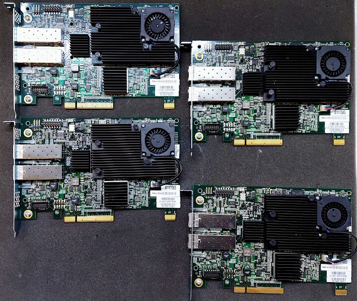 LOT OF 4 Cisco D117585 Dual Port 10Gb Virtual Interface Card 68-3544-04 No SFPs