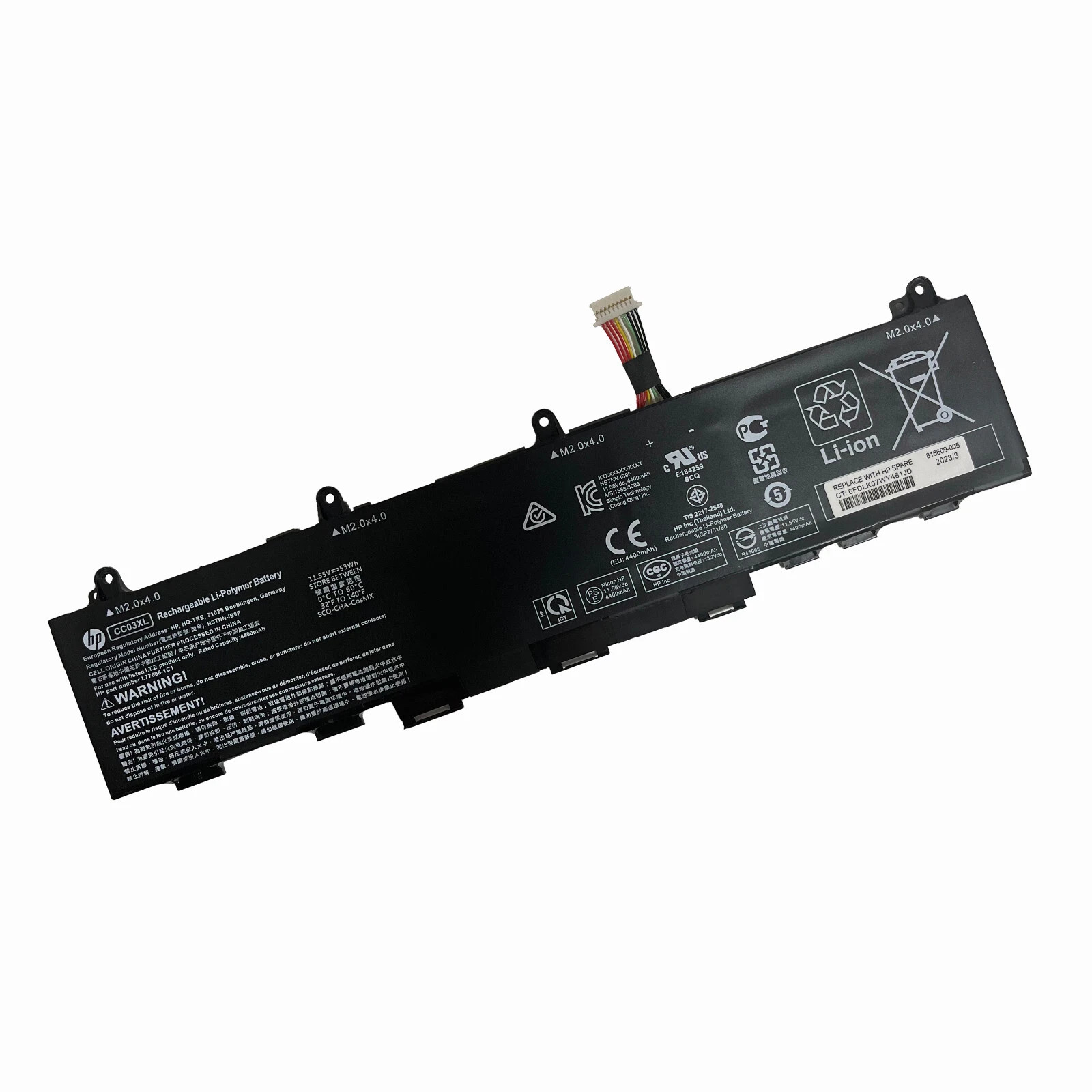 Genuine 53Wh CC03XL Battery For HP EliteBook CC03053XL HSTNN-DB9Q HSTNN-LB8Q