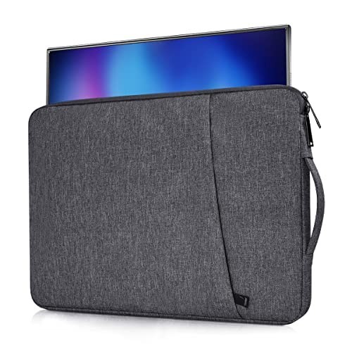 17.3 Inch Portable Monitor Carrying Case Canvas Waterproof Grey