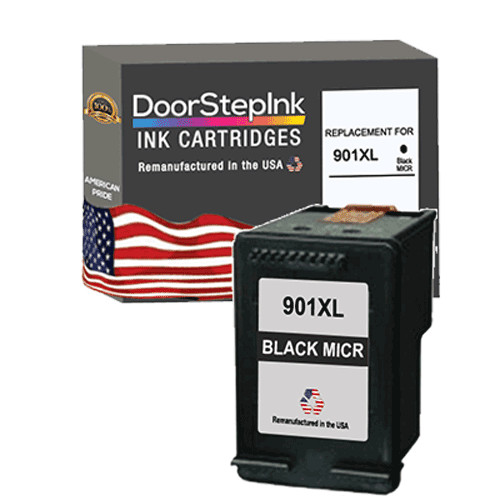 DoorStepInk Compatible Ink Cartridges For HP 901XL Black MICR-USA