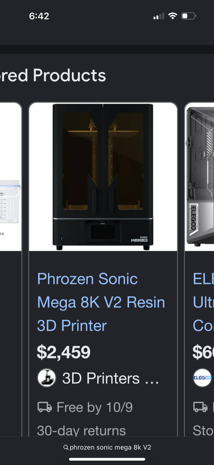 3d printer phrozen sonic mega 8k V2
