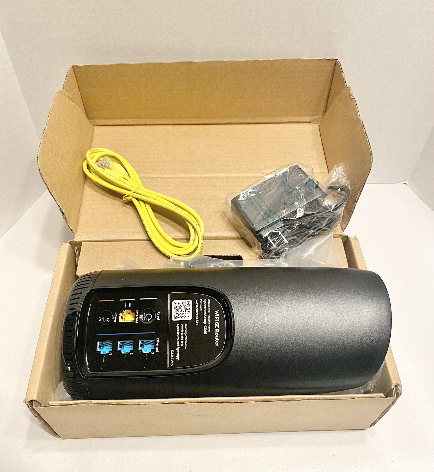 Spectrum Wireless Router SAX2V1S Advanced Home Wifi 6E Router