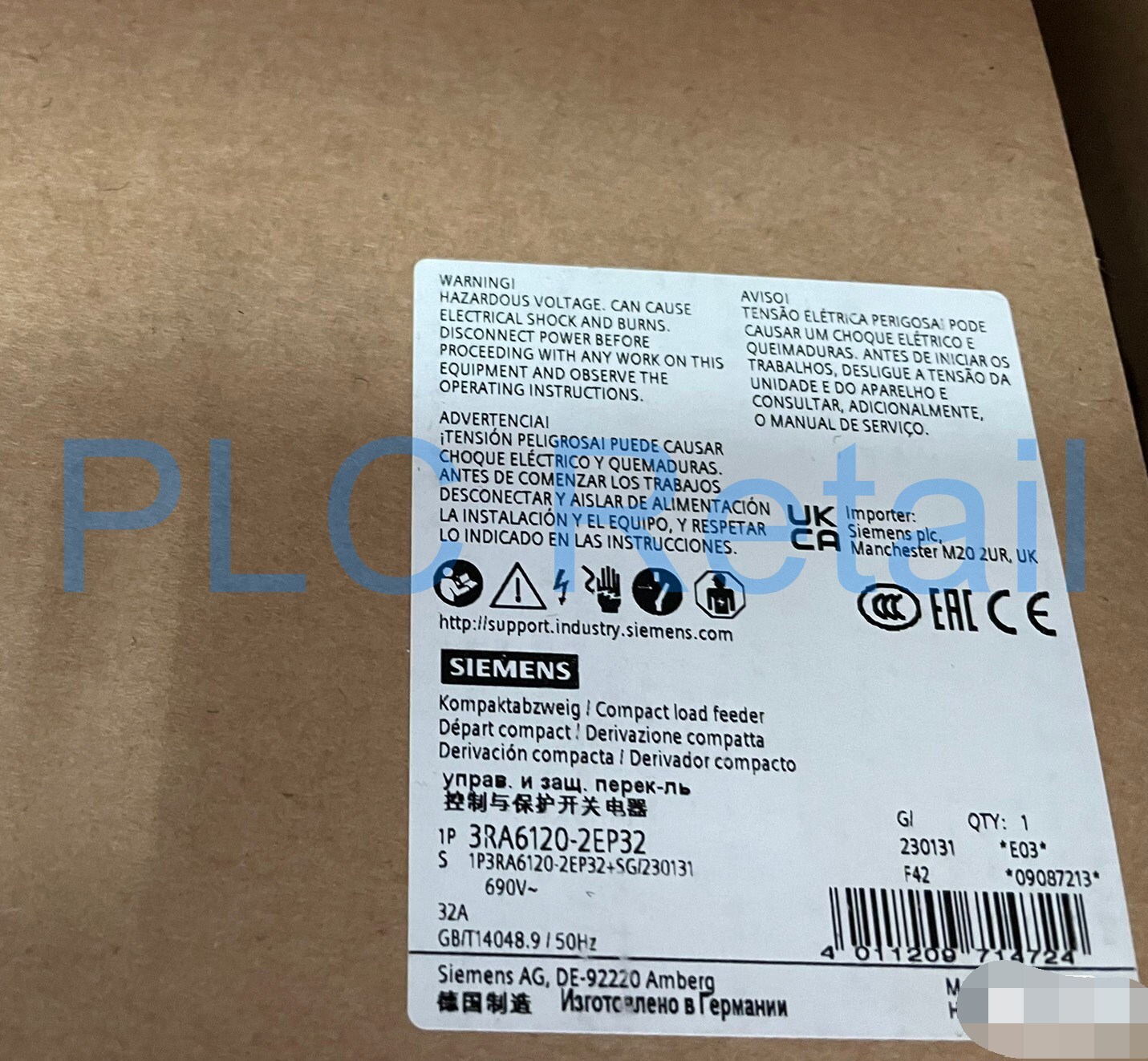 NEW Siemens control and protective switching device 3RA6120-2EP32 Fast delivery