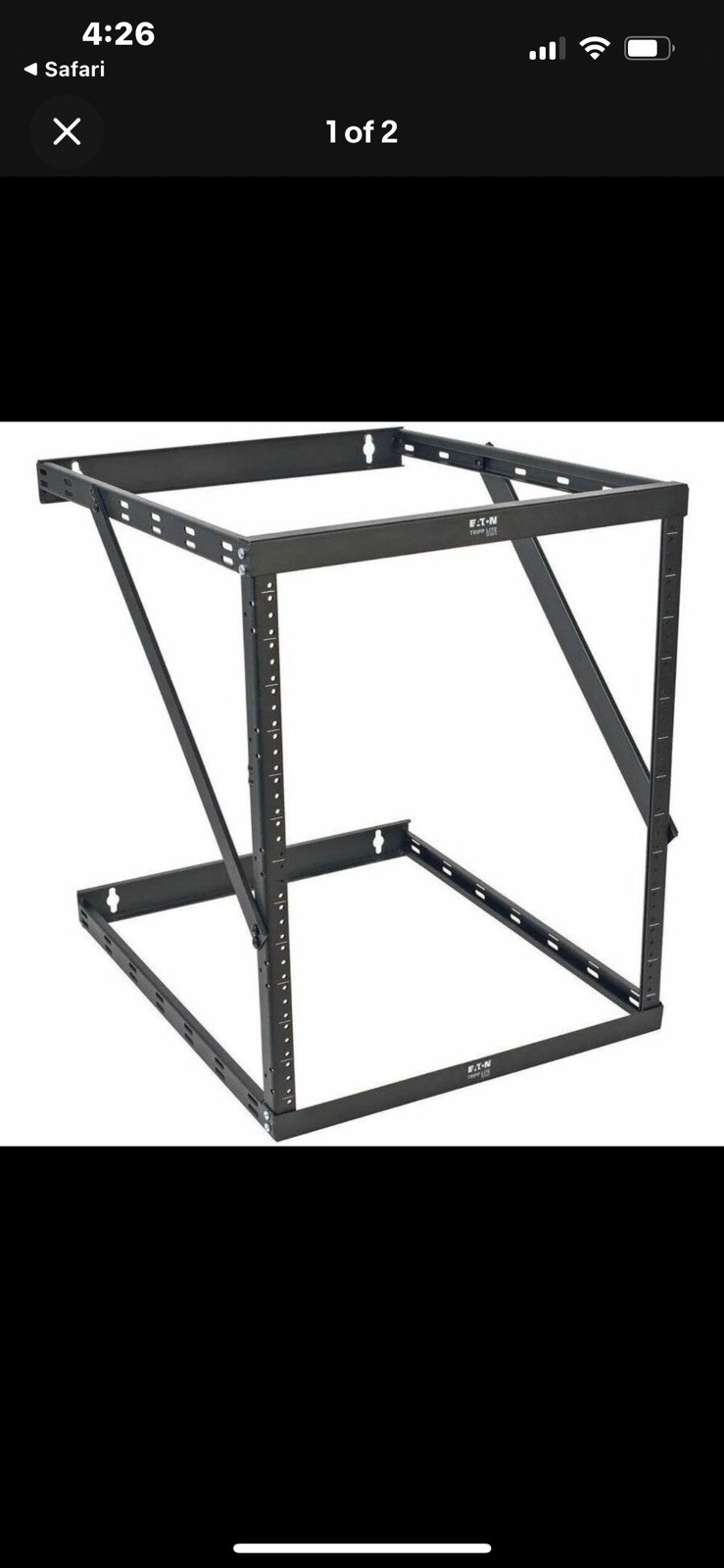 Tripp Lite SmartRack 8U/12U/22U Expandable Wall-Mount 2-Post Open-Frame Rack