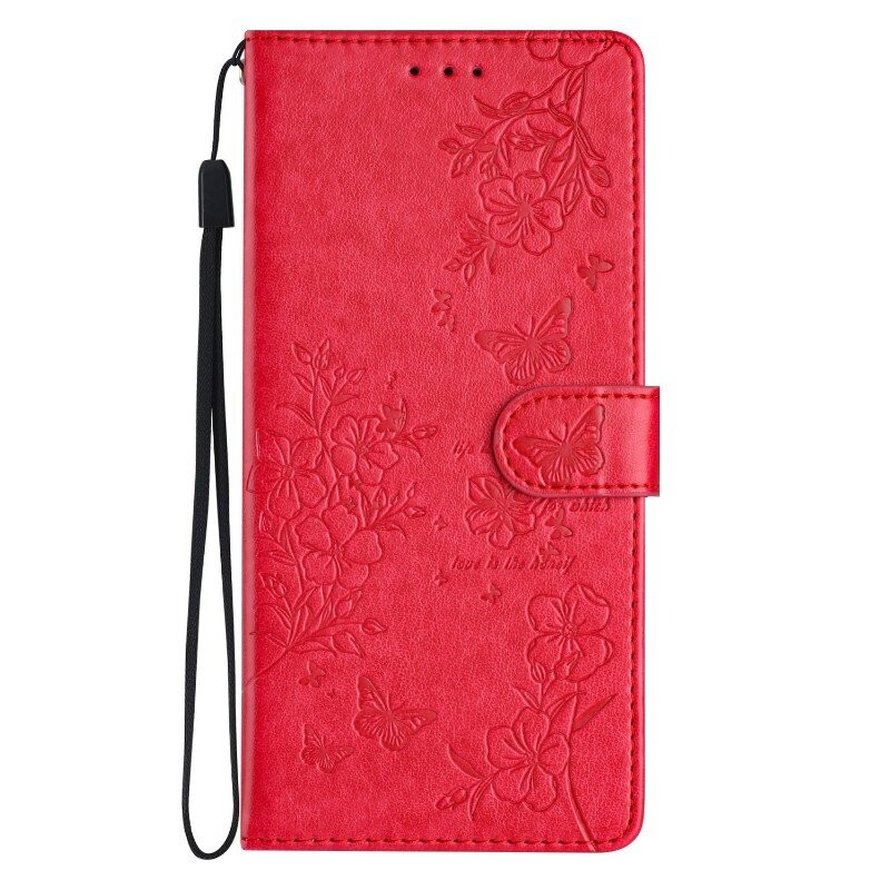 Butterfly Flower Wallet Cover Case for Oppo Find X9 A78 A38 A79 A74 Realme 14