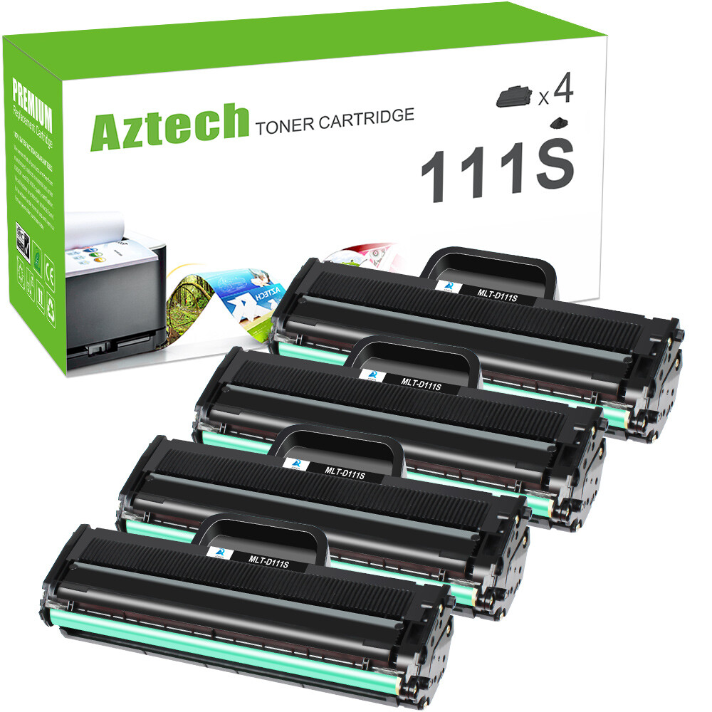 4 Pack MLT-D111S Toner Cartridge fit For Samsung Xpress M2020W M2070FW Printer