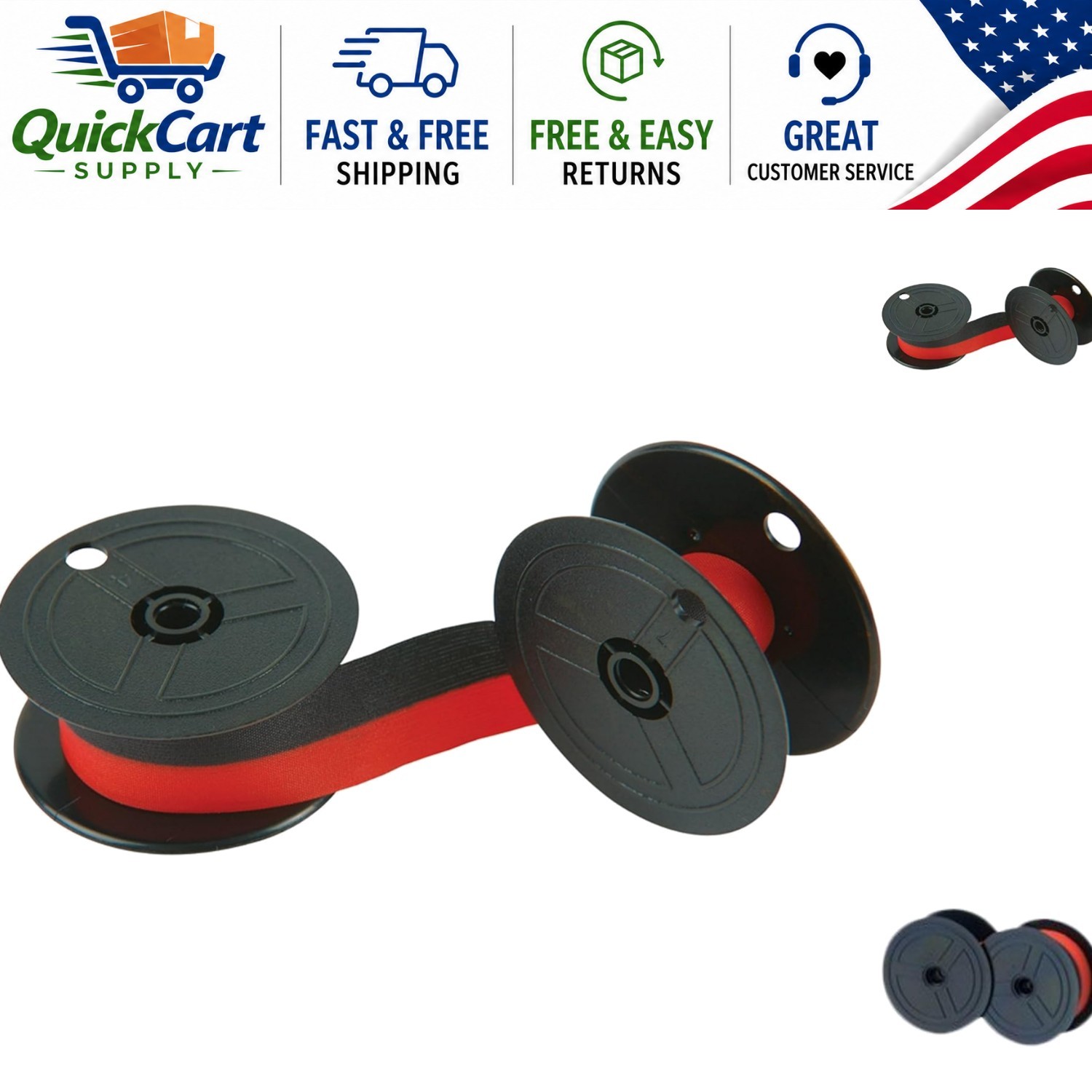 Exceptional 6-Pack Universal Twin Spool Ribbon - Ideal for Office Calculators