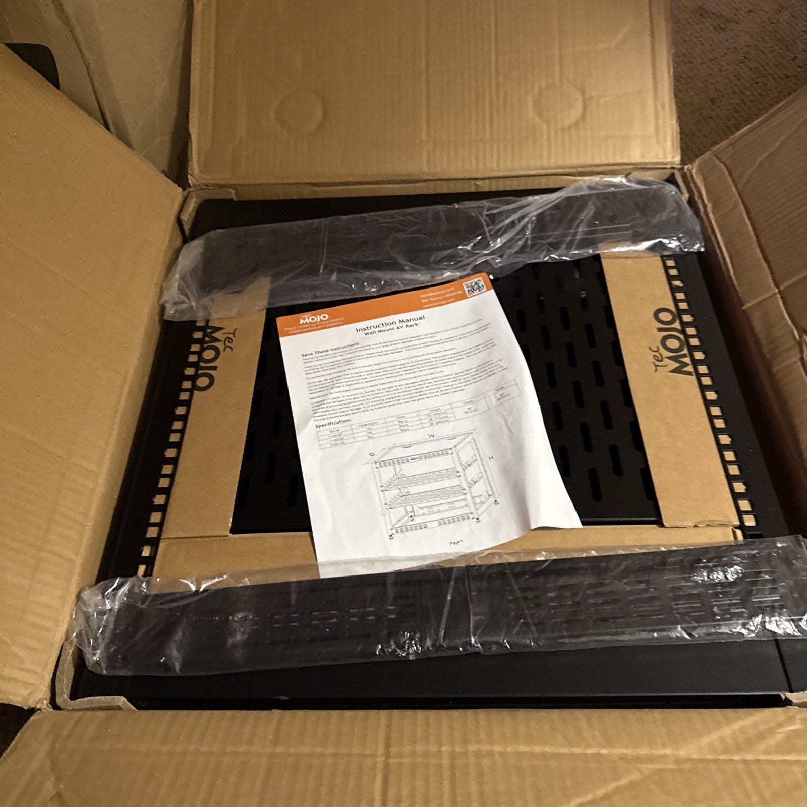 TecMojo Wall Mount AV rack 12u