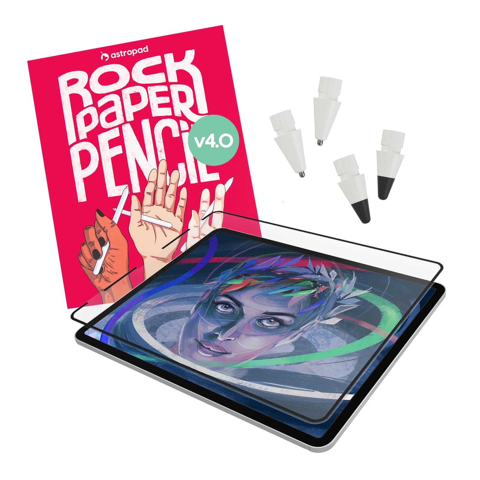 Astropad Rock Paper Pencil v4.0 — Paper Feel Matte Screen Protector for iPad ...