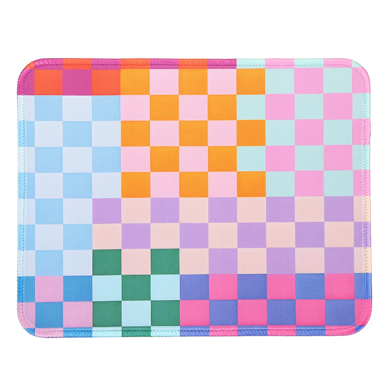 Checkered Mouse Pad Aesthetic Plaid Grid Mousepad 10.2x8.3", Colorful