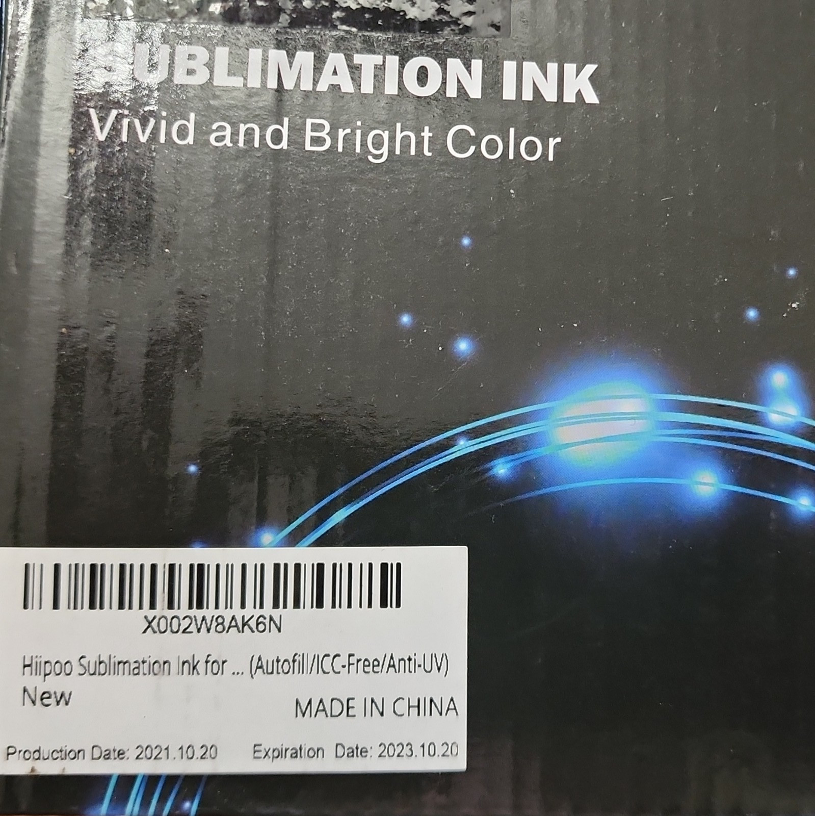 Hippo Sublimation Ink BK/C/M/Y Vivid Bright Color Compatible AutoFill ICC