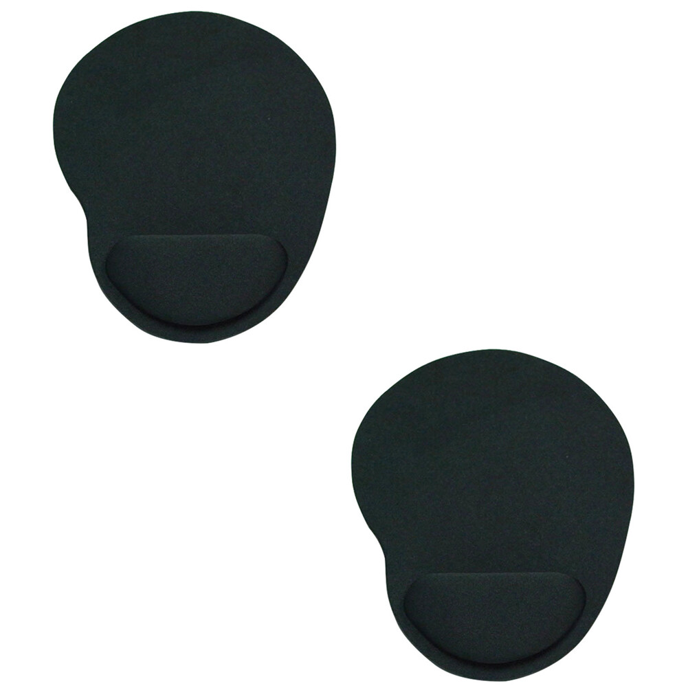 US 2 Pack Ergonomic Comfortable Mouse Pad Mat With Wrist Rest Support Non Slip