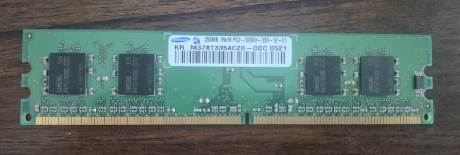 Samsung 1x256MB DDR2-800 (PC2-6400) Desktop Memory