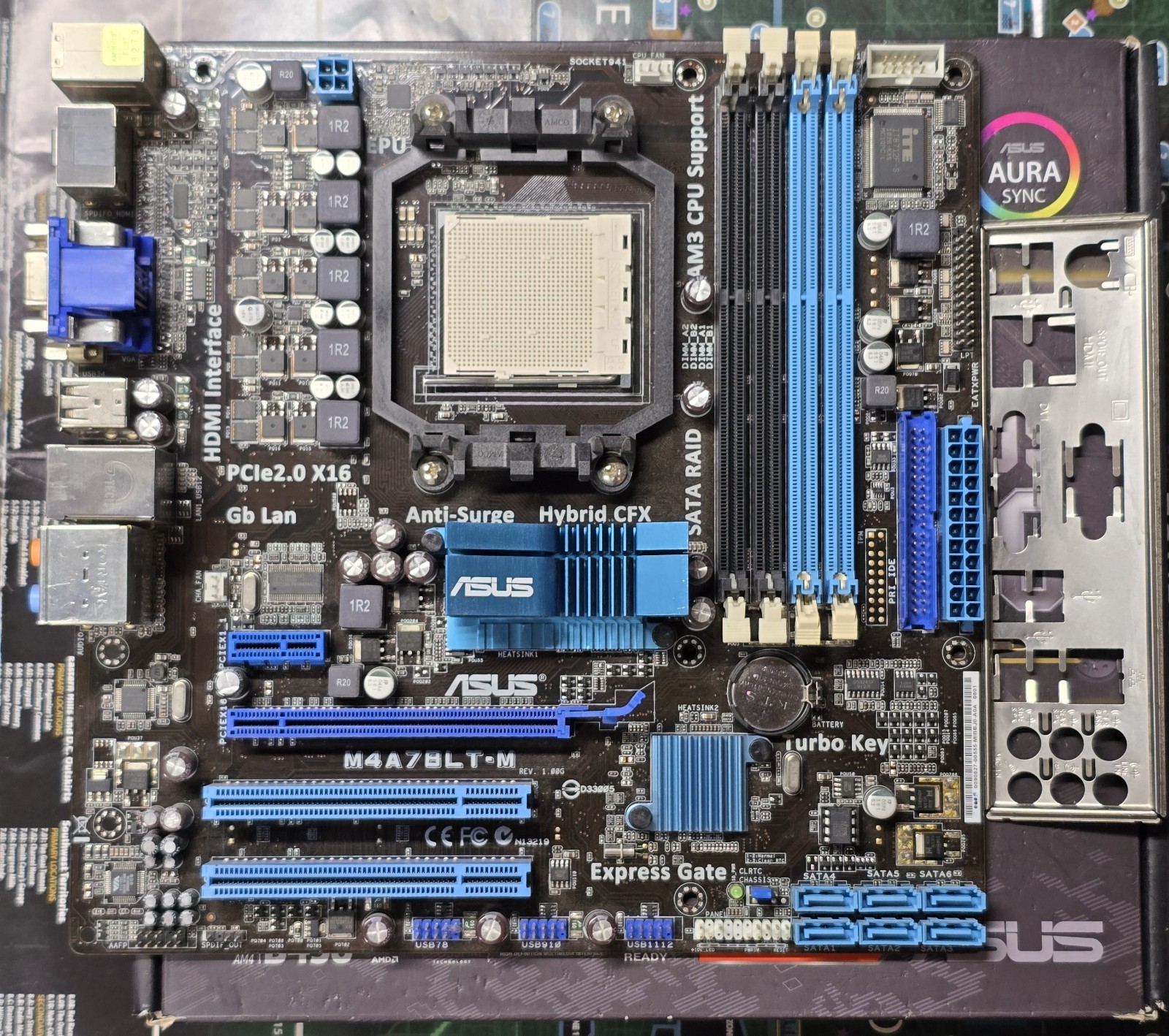 ASUS M4A78LT-M AM3 Motherboard With I/O Shield