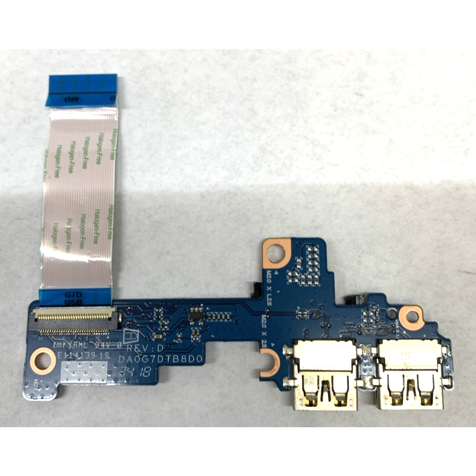 DA0G7DTB8D0 HP USB IO PC BOARD WITH CABLE PAVILION 13-AN0010NR "GRADE A"
