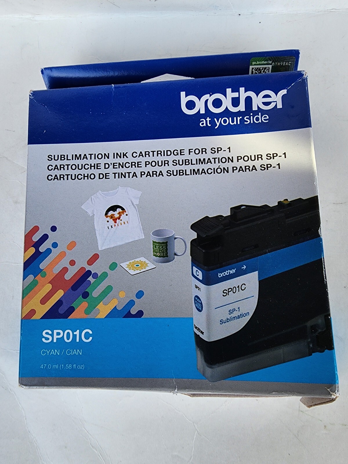 Brother SP01C Cyan Standard Sumblimation Capacity Ink Cartridge NEW