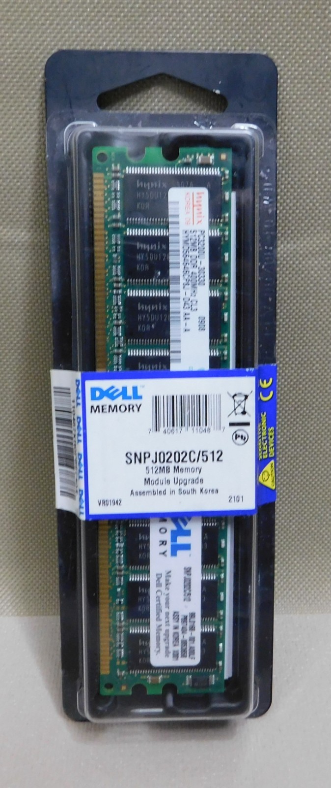 DELL Memory HYNIX 512MB DDR 400 MHZ PC3200U HYMD564646CP8J-D43 AA-A NIB