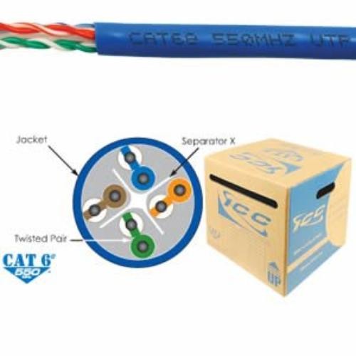 ICC ICCABR6EBL 1000ft Cat6e UTP Network Cable Blue
