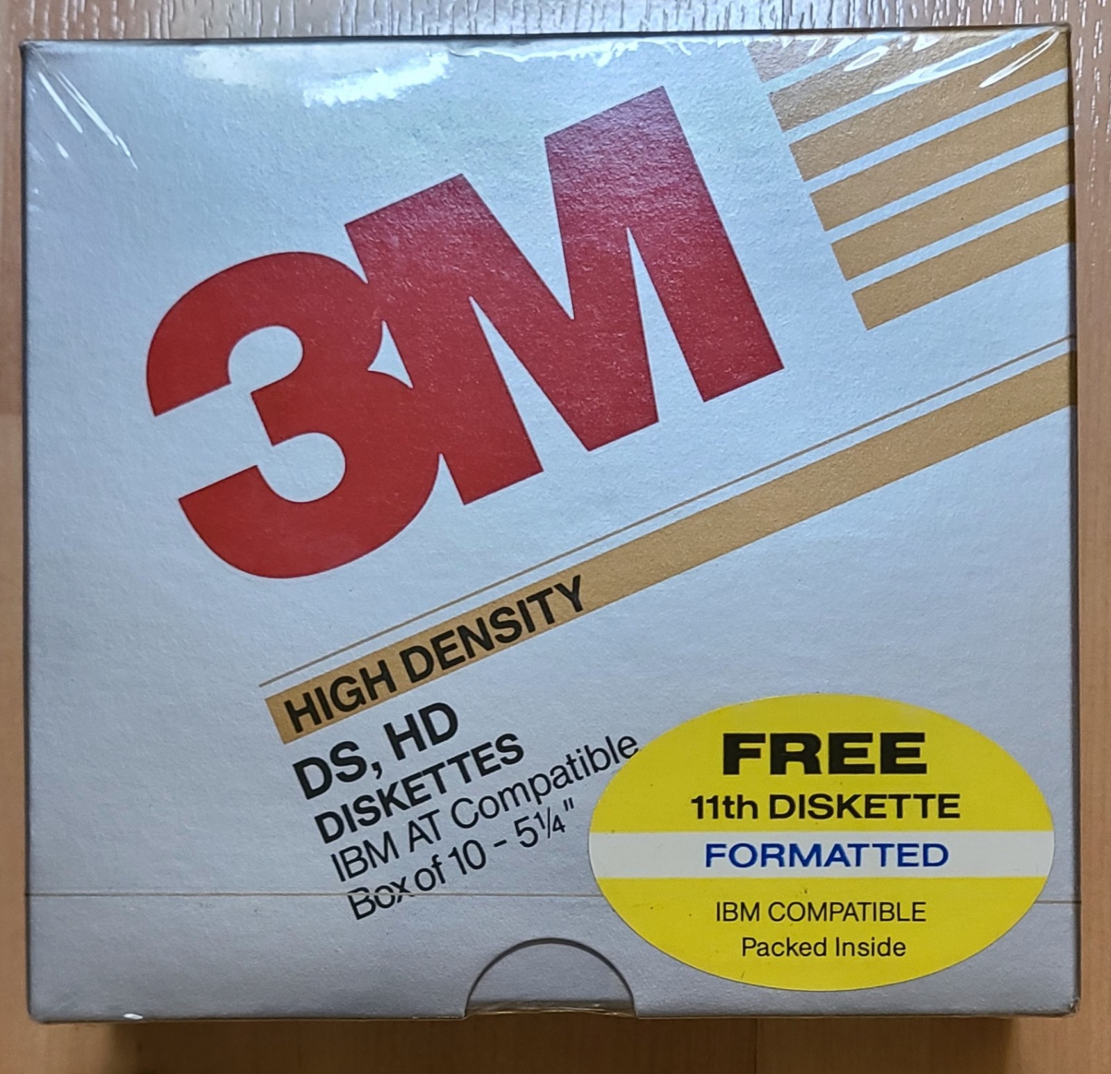 3M Diskettes DS,HD 5 1/4" Double Sided High Density Floppy Pack of 11 New