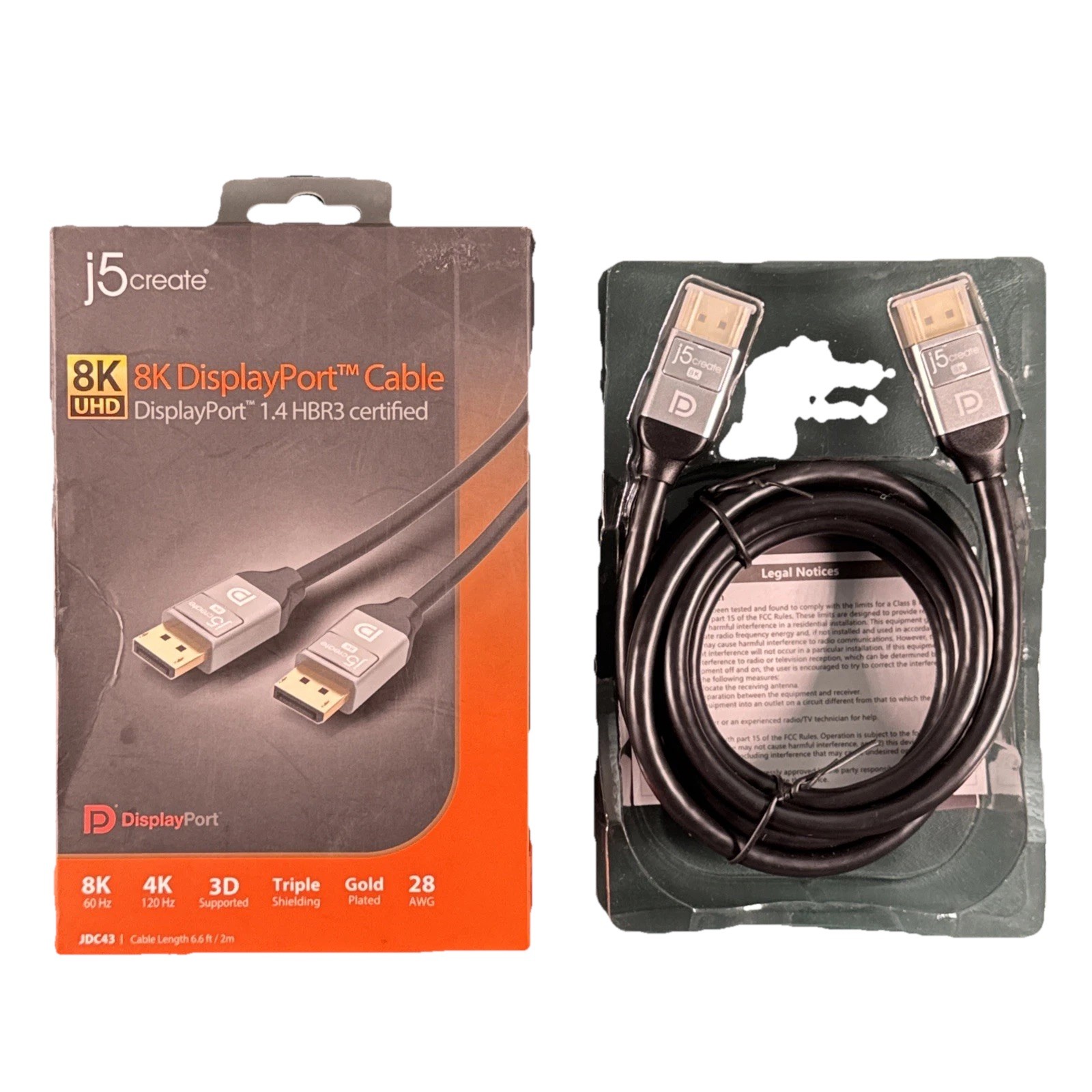 j5create 8K DisplayPort Cable